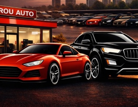 Parc auto AutoCarei cu birou auto și autoturisme